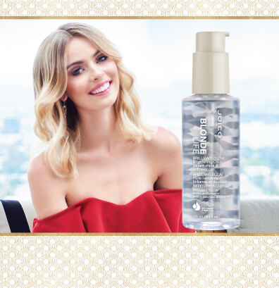Blonde Life Model with Blonde Life Oil Product