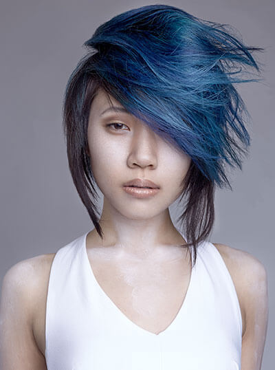 Marc Galati cut and color hairstyle on model