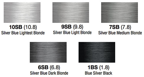 lumishine silver blue series color swatches
