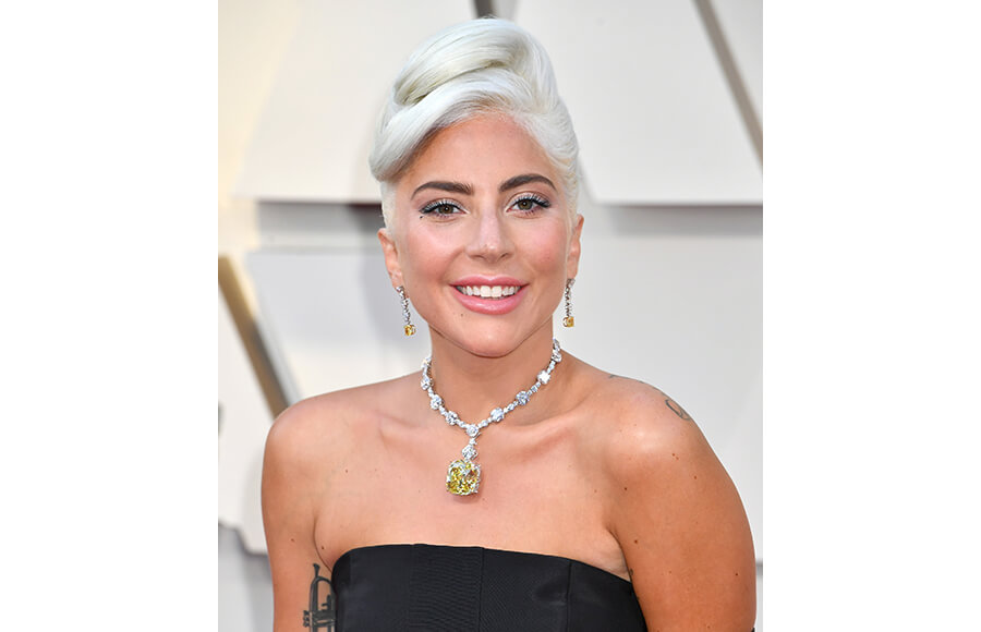 Lady Gaga Updo at Oscars