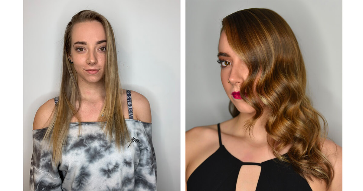 Color correction model before and after