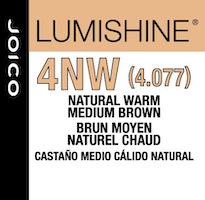 lumishine demi permanent creme natural warm medium brown 4NW