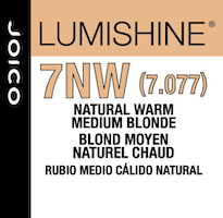 lumishine demi permanent creme natural warm medium blonde 7NW