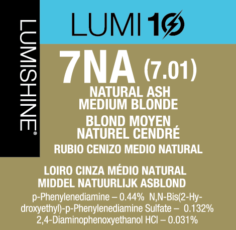 lumishine lumi10 permanent creme natural ash medium blonde 7NA