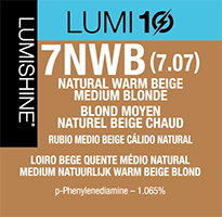 lumishine lumi10 permanent creme natural warm beige medium blonde 7NWB