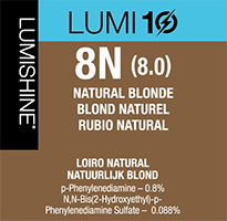 lumishine lumi10 permanent creme natural blonde 8N