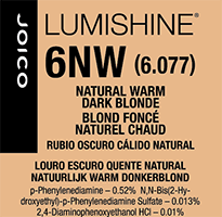 lumishine permanent creme natural warm dark blonde 6NW