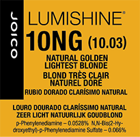 lumishine permanent creme natural golden lightest blonde 10NG