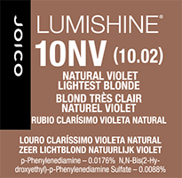 lumishine permanent creme natural violet lightest blonde 10NV