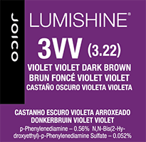 lumishine permanent creme violet violet dark brown 3VV