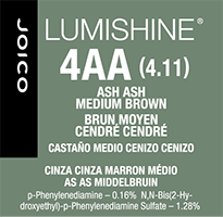 lumishine permanent creme ash medium brown 4AA