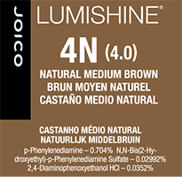 lumishine permanent creme natural medium brown 4N