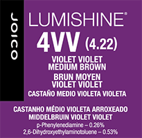 lumishine permanent creme violet violet medium brown 4VV