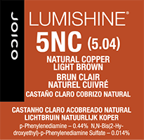 lumishine permanent creme natural copper light brown 5NC