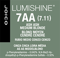 lumishine permanent creme ash ash medium blonde 7AA