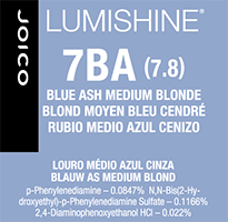lumishine permanent creme blue ash medium blonde 7BA