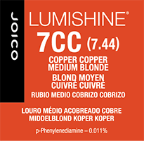 lumishine permanent creme copper copper medium blonde 7CC