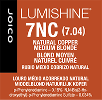 lumishine permanent creme natural copper medium blonde 7NC