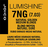lumishine permanent creme natural golden medium blonde 7NG