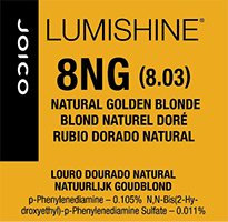 lumishine permanent creme natural golden blonde 8NG