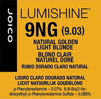 lumishine permanent creme natural golden light blonde 9NG