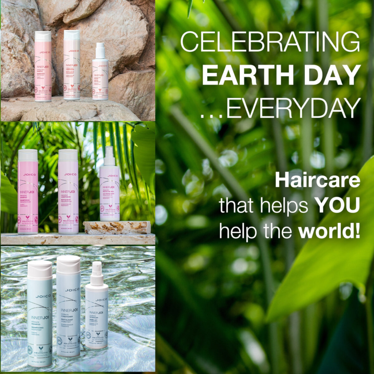 joico innerjoi products - celebrating earth day